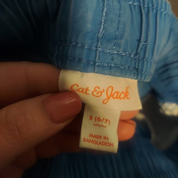 Cat and jack blue boys shorts size 6/7 drawstring - Picture 5 of 7
